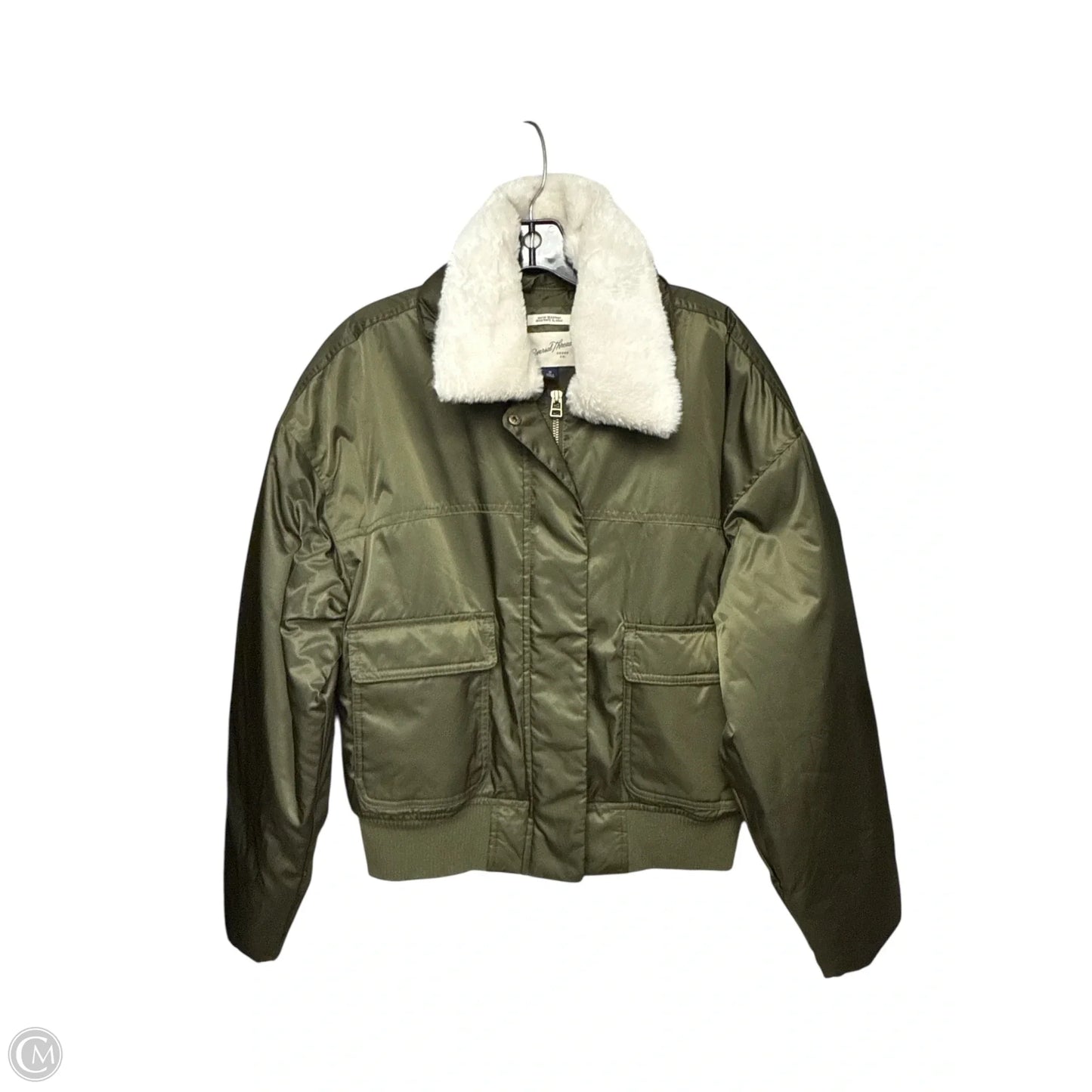 Jacket Puffer & Quilted By Universal Thread In Green, Size: M