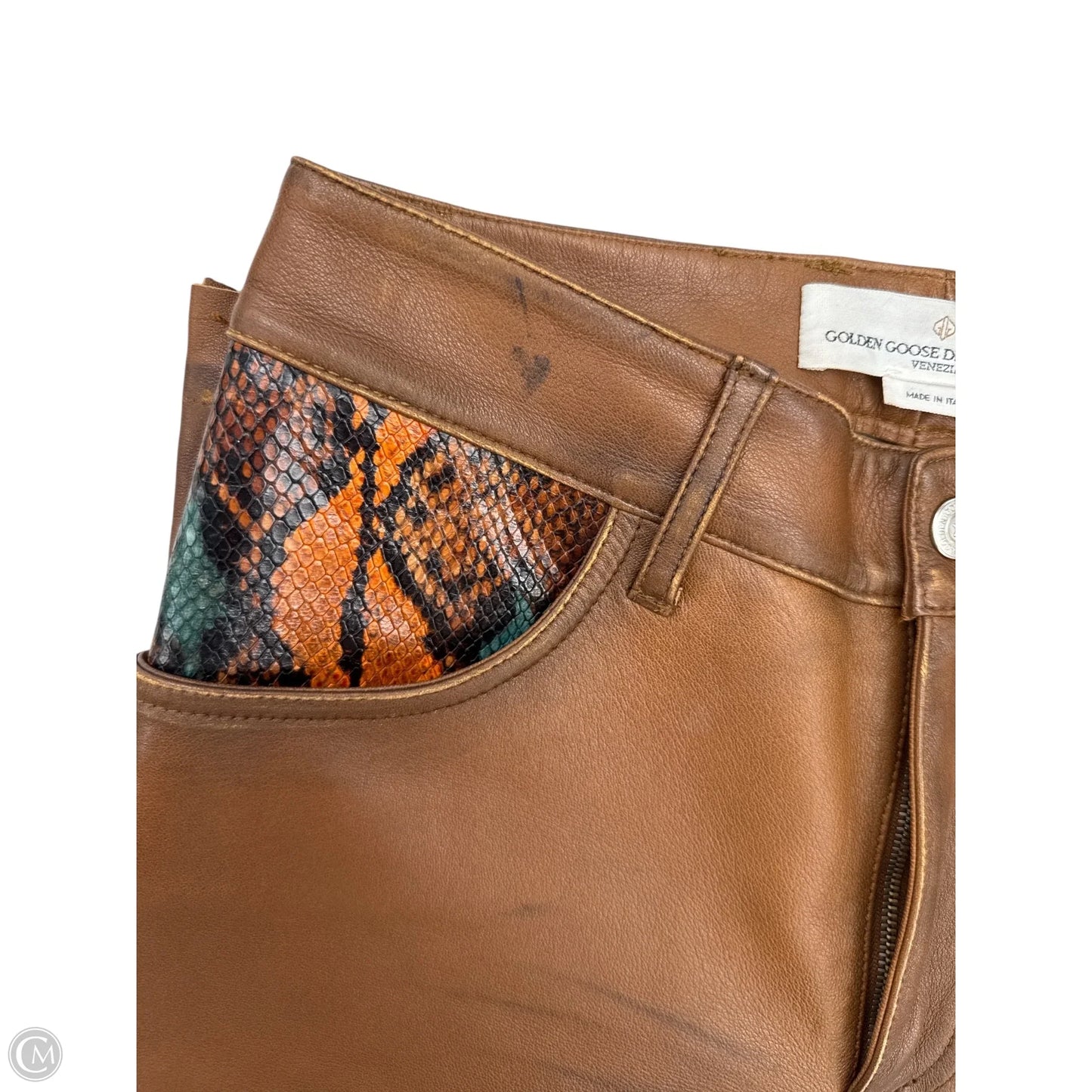 Pants Luxury Designer By Golden Goose In Brown, Size: 4