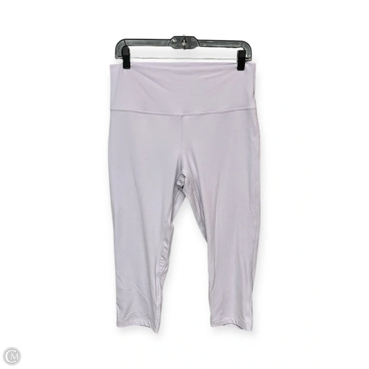 Athletic Capris By Lululemon In Purple, Size: 12