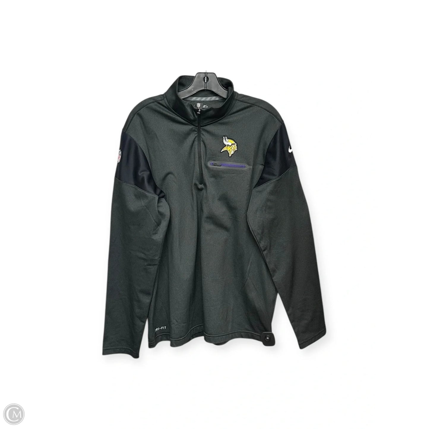 Athletic Jacket By Clothes Mentor In Grey, Size: M