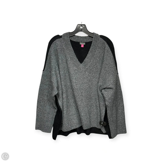 Sweater By Vince Camuto In Black & Grey, Size: L
