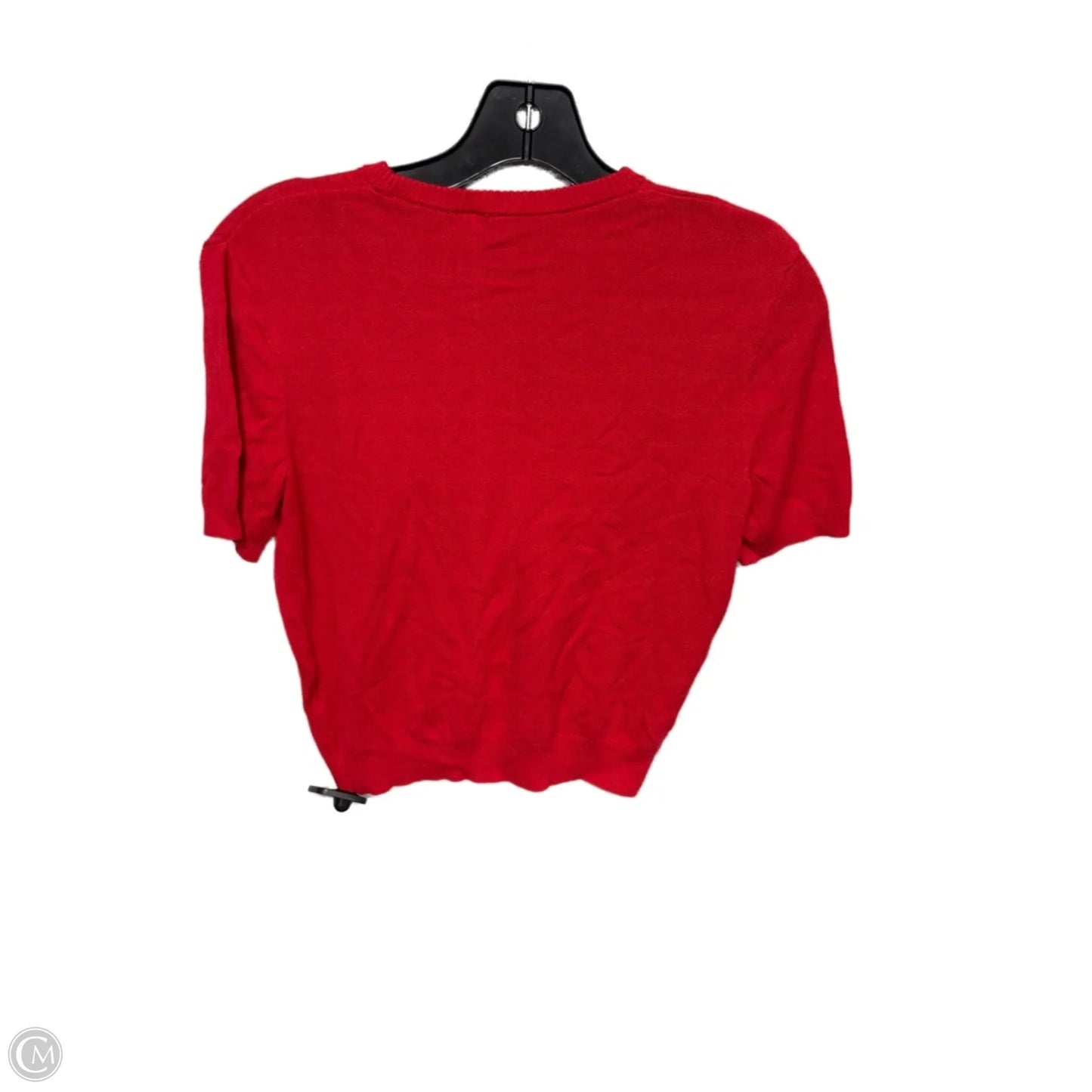 Top Short Sleeve By H&m In Red, Size: S