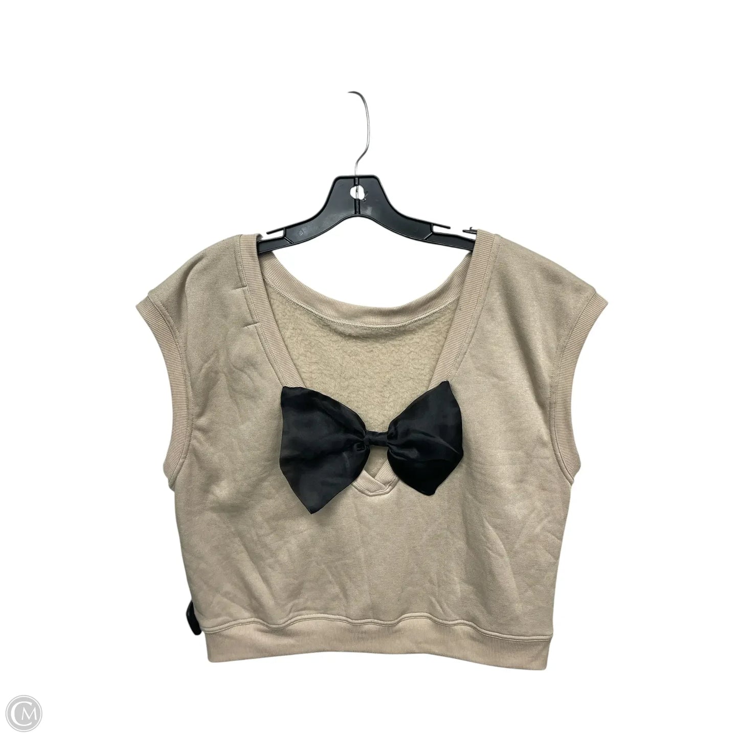 Top Short Sleeve By Maeve In Brown, Size: L