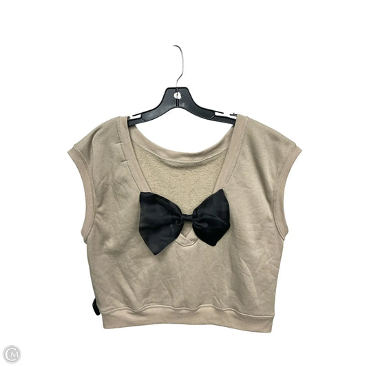 Top Short Sleeve By Maeve In Brown, Size: L