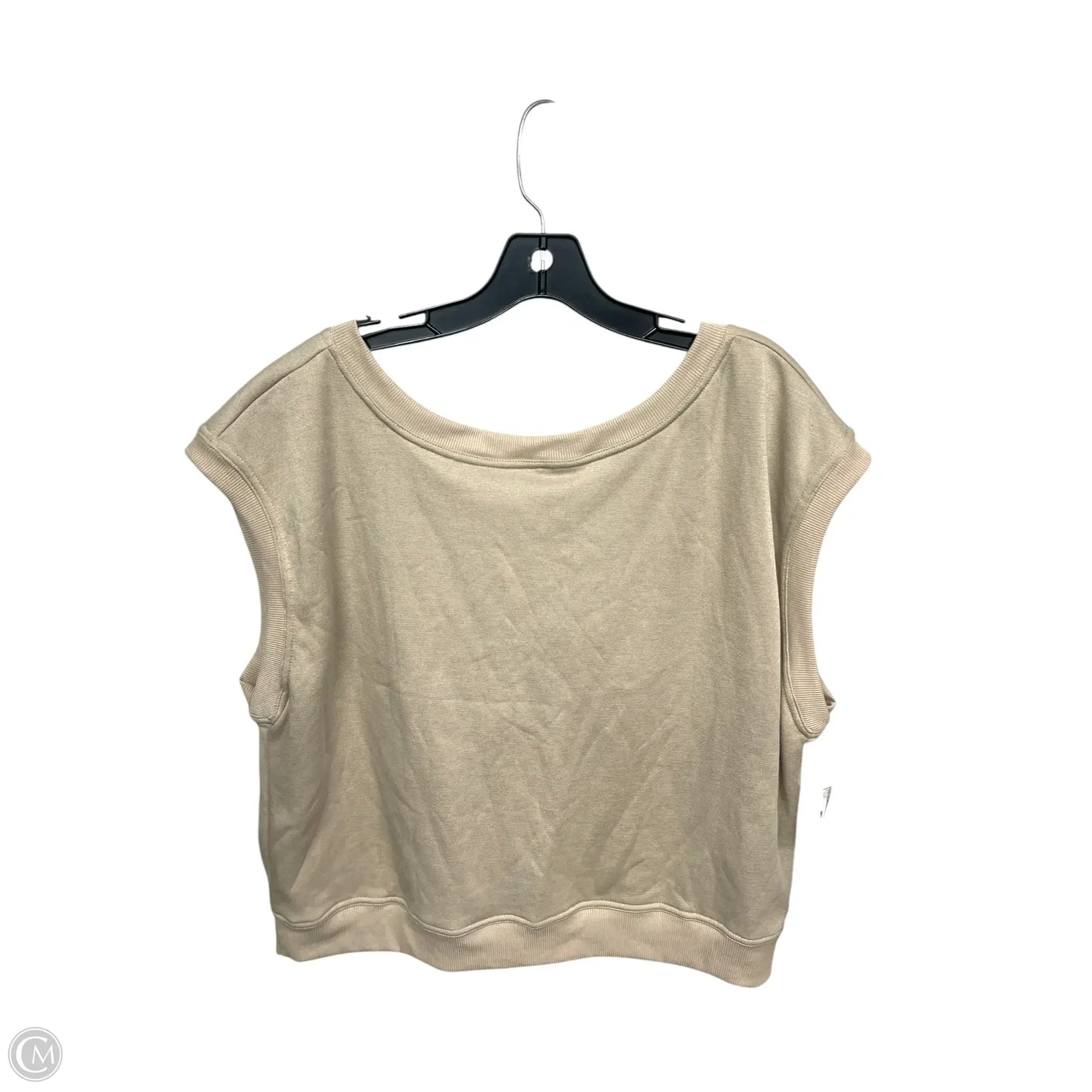 Top Short Sleeve By Maeve In Brown, Size: L
