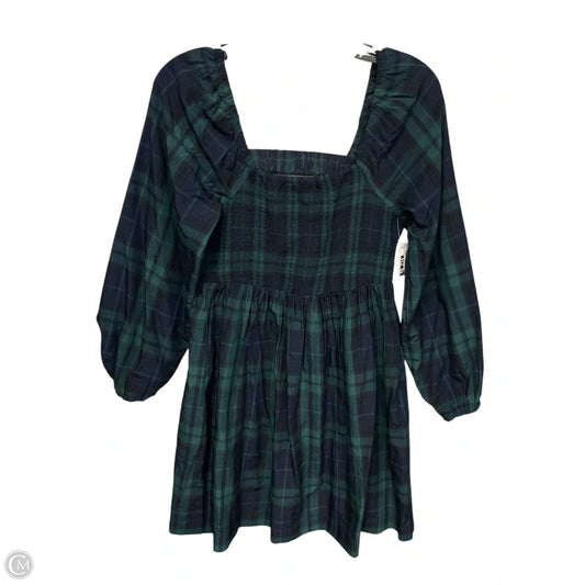 Dress Casual Midi By Old Navy In Blue & Green, Size: M