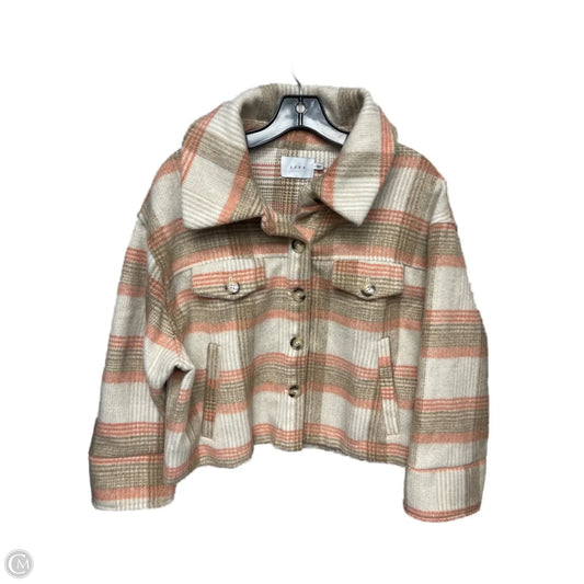Jacket Other By Lush In Orange & White, Size: L