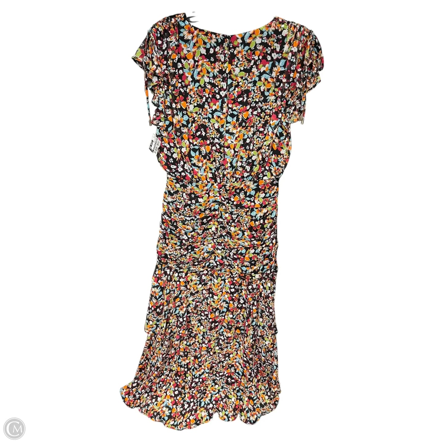 Dress Casual Maxi By Tahari By Arthur Levine In Orange & Red, Size: 4