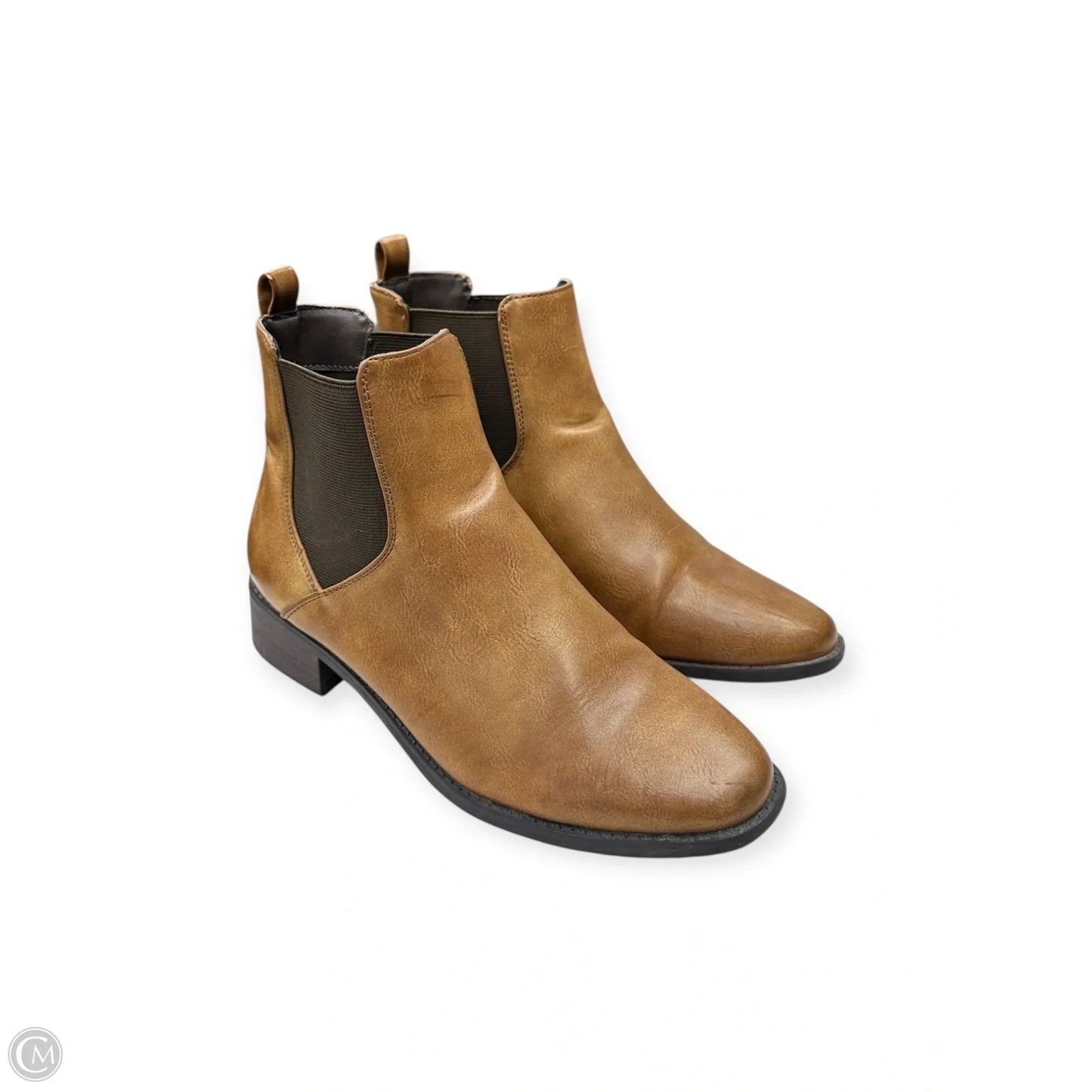 Boots Ankle Flats By Loft In Brown, Size: 7