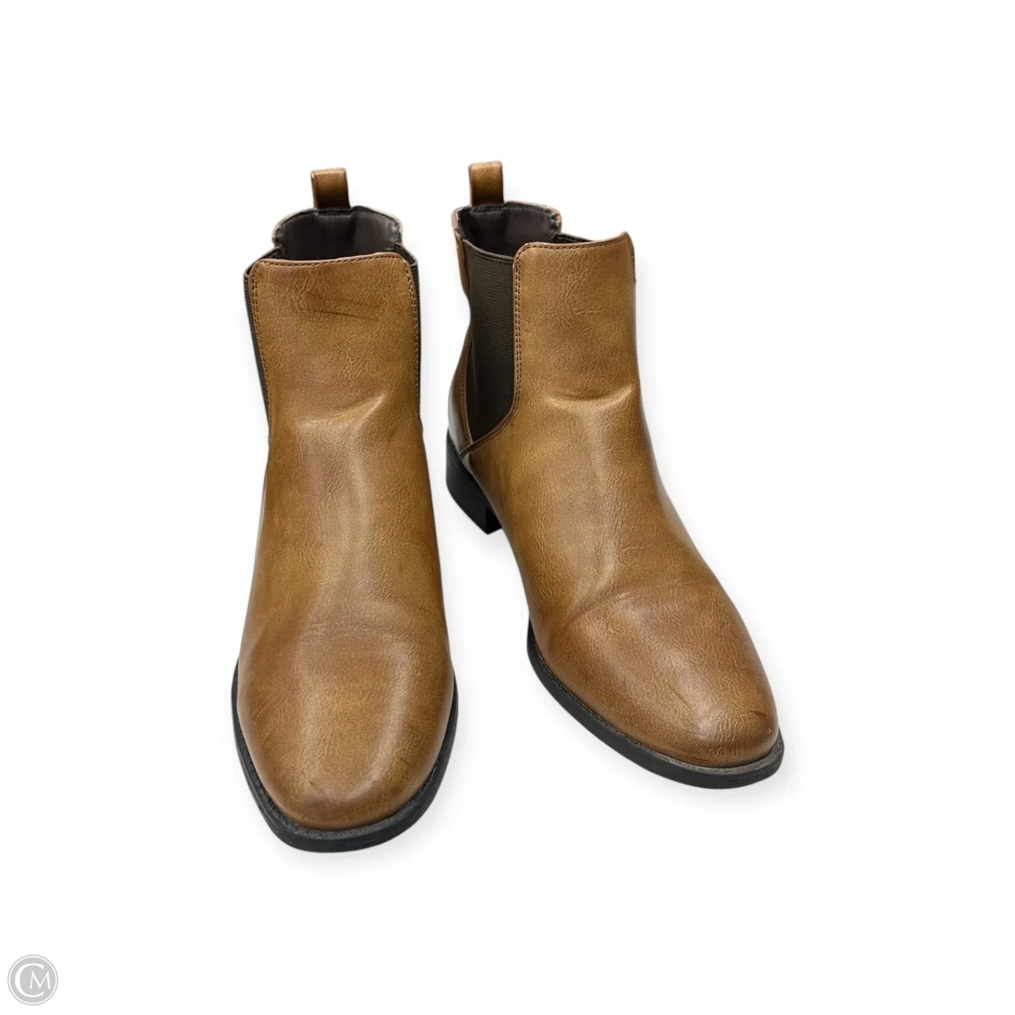 Boots Ankle Flats By Loft In Brown, Size: 7