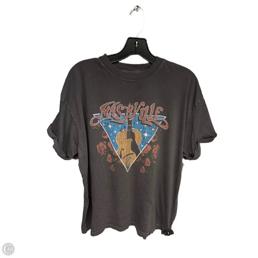 Top Short Sleeve By Altard State In Grey, Size: M