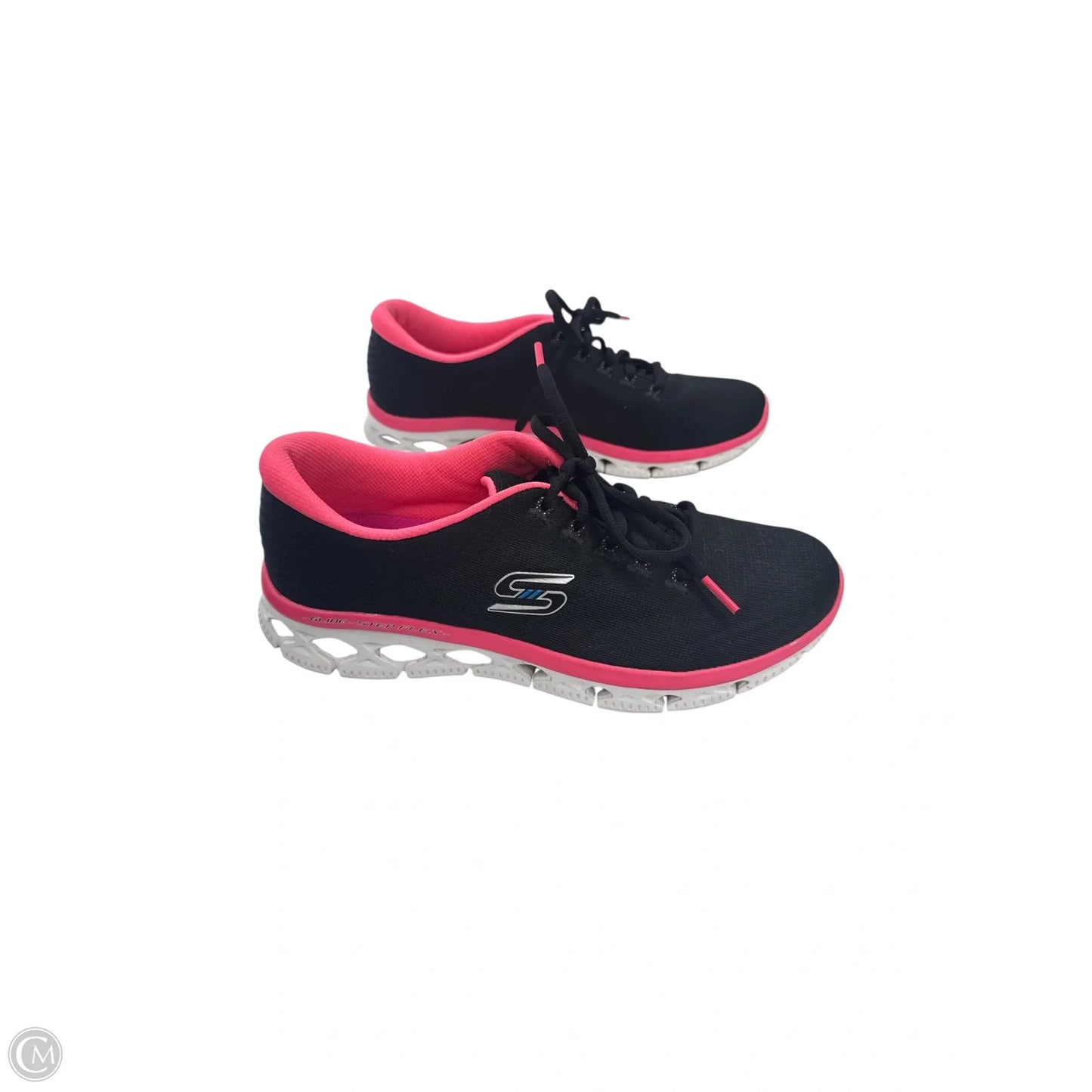 Shoes Sneakers By Skechers In Black & Pink, Size: 8