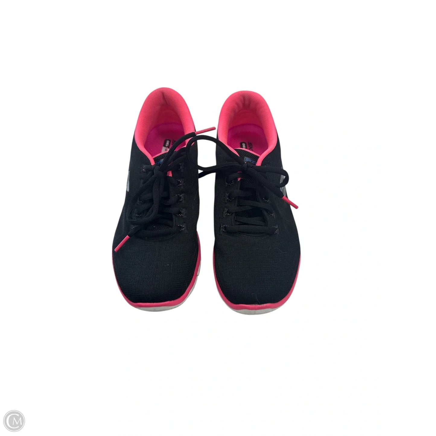 Shoes Sneakers By Skechers In Black & Pink, Size: 8