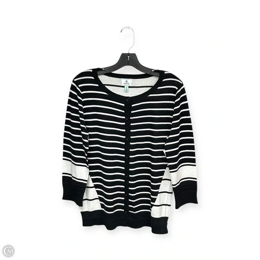 Cardigan By Susina In Black & White, Size: M