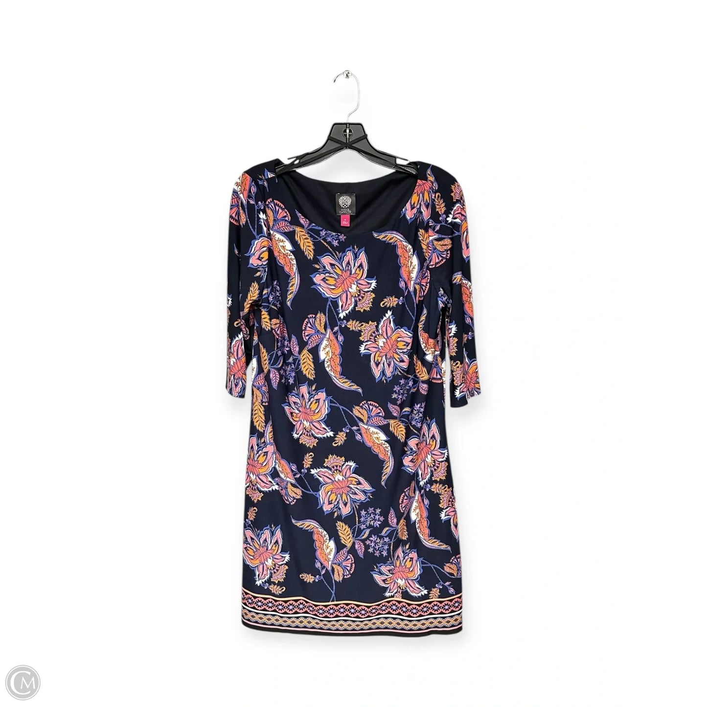 Dress Casual Midi By Vince Camuto In Blue & Pink, Size: Xl