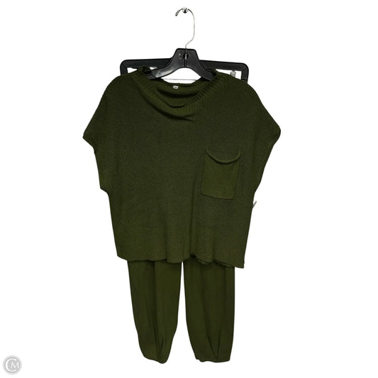 Lounge Set Pants By Clothes Mentor In Green, Size: L