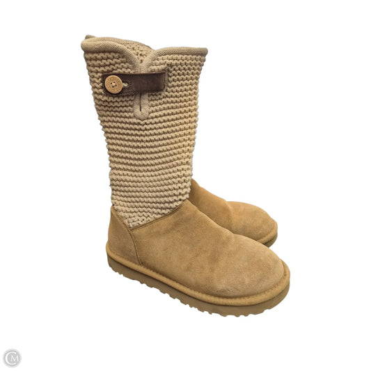 Boots Designer By Ugg In Brown, Size: 7