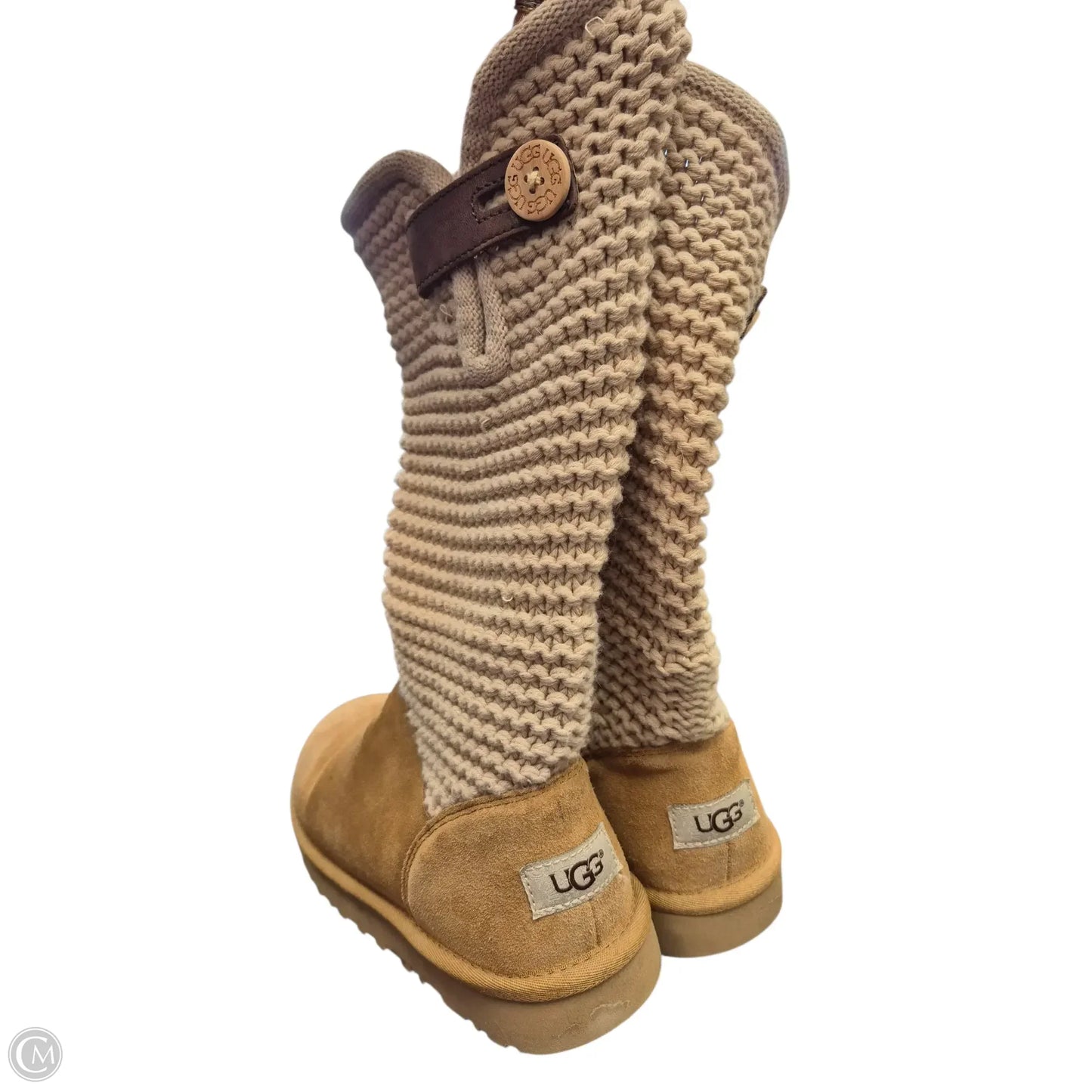 Boots Designer By Ugg In Brown, Size: 7