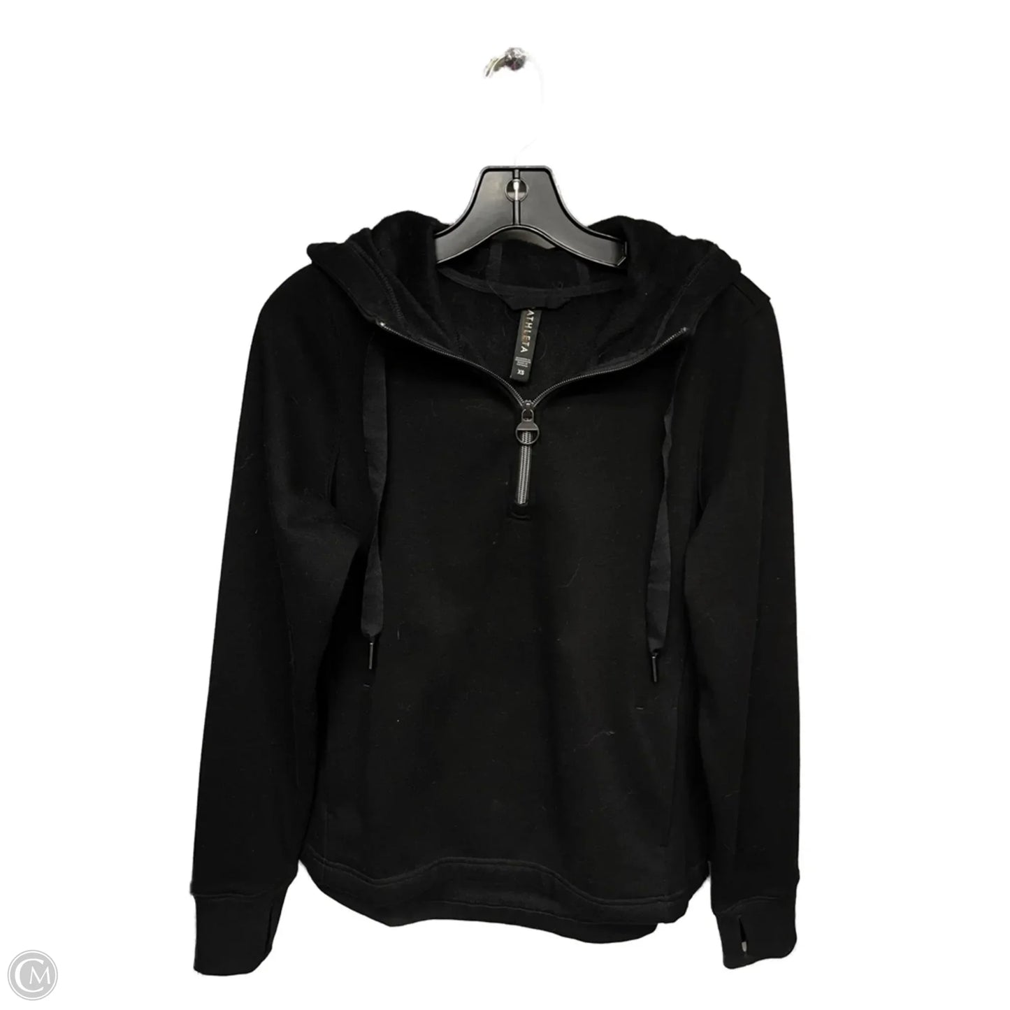 Sweatshirt Hoodie By Athleta In Black, Size: Xs