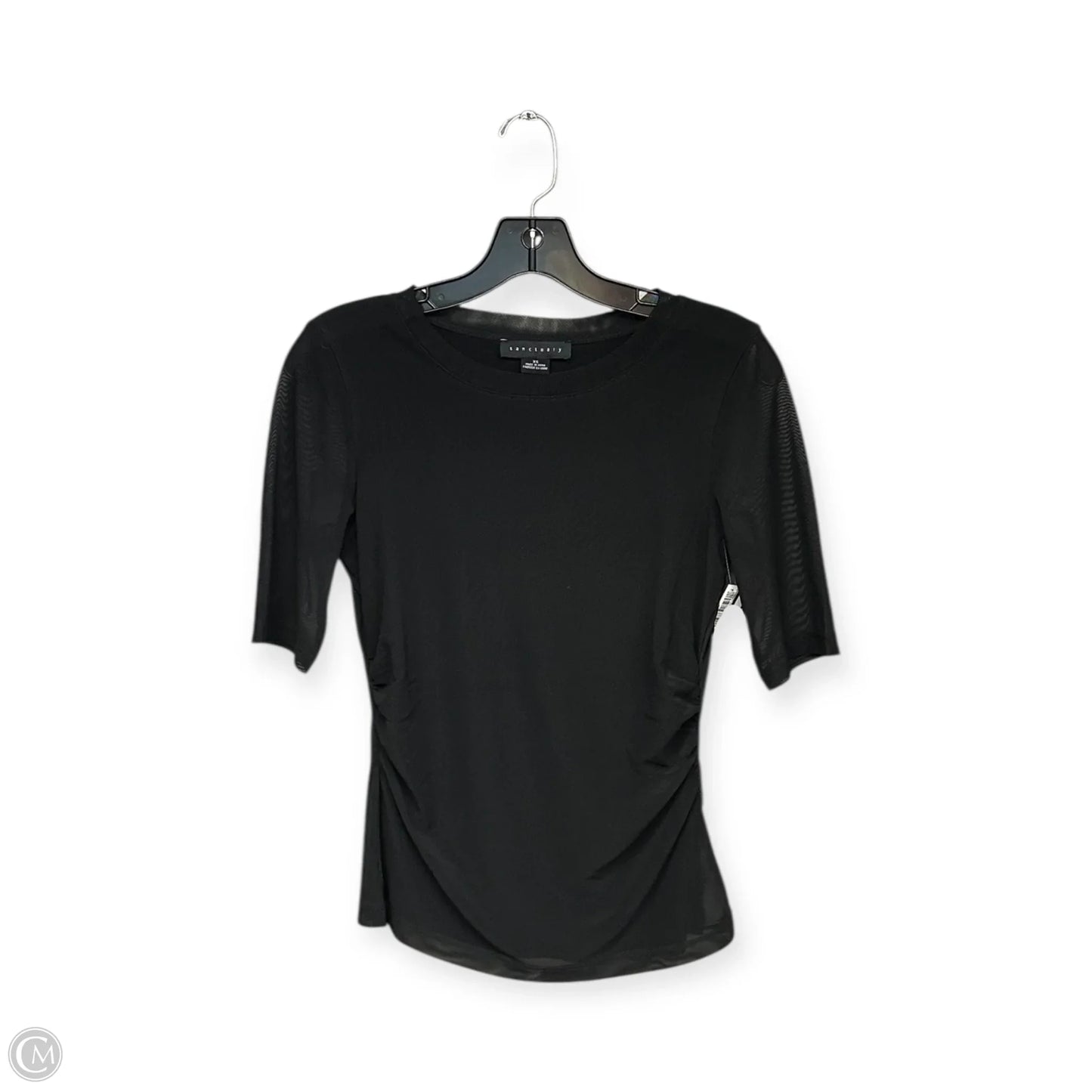 Top Short Sleeve By Sanctuary In Black, Size: Xs