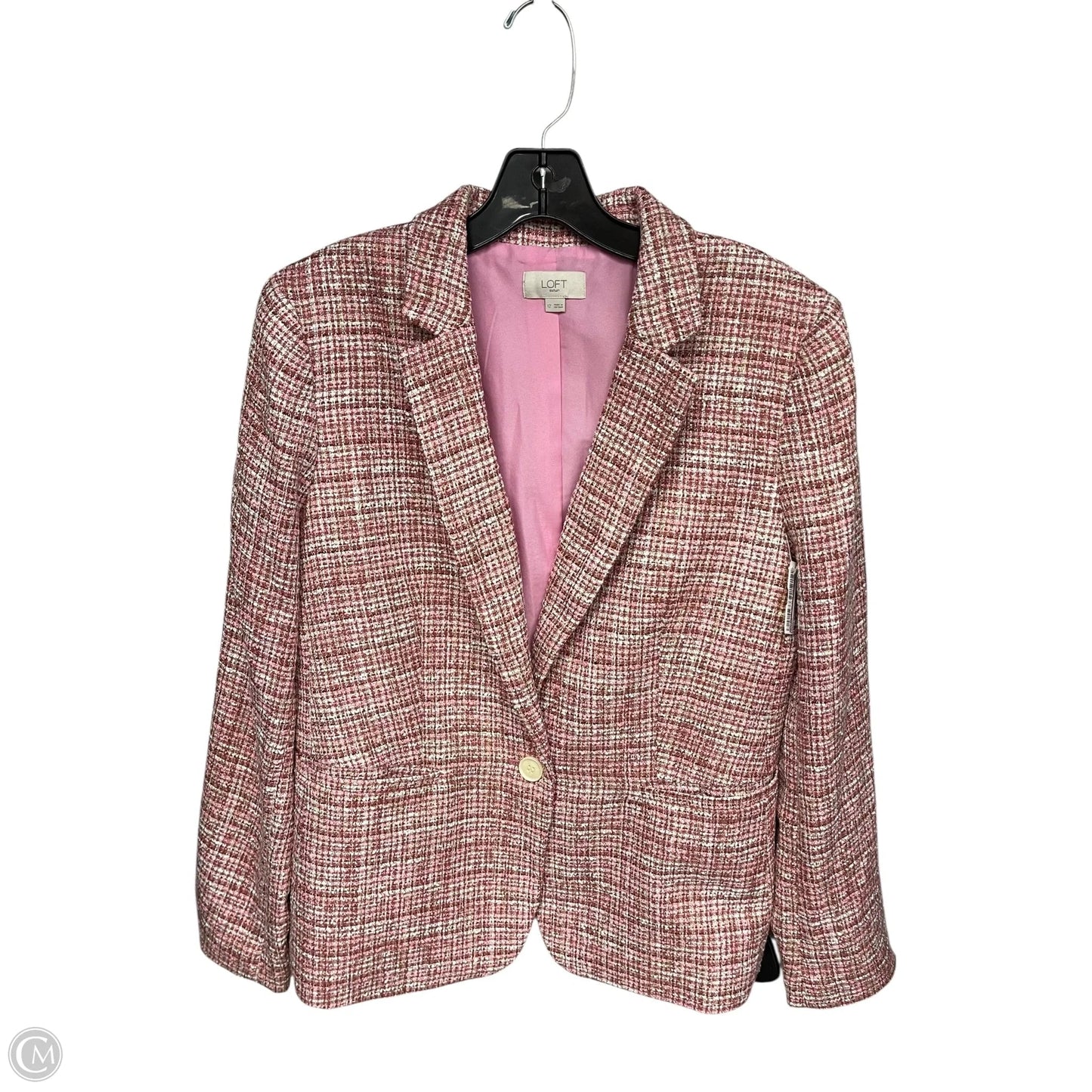 Blazer By Loft In Pink, Size: 12