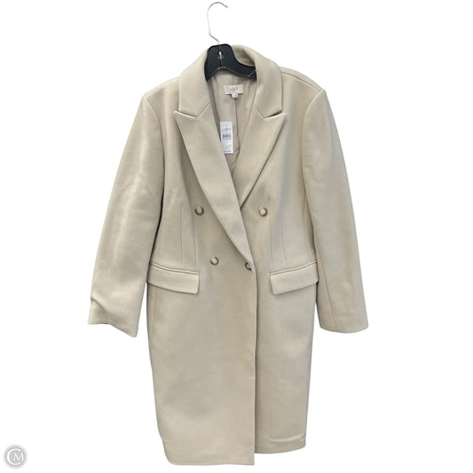 Coat Peacoat By Loft In Cream, Size: L