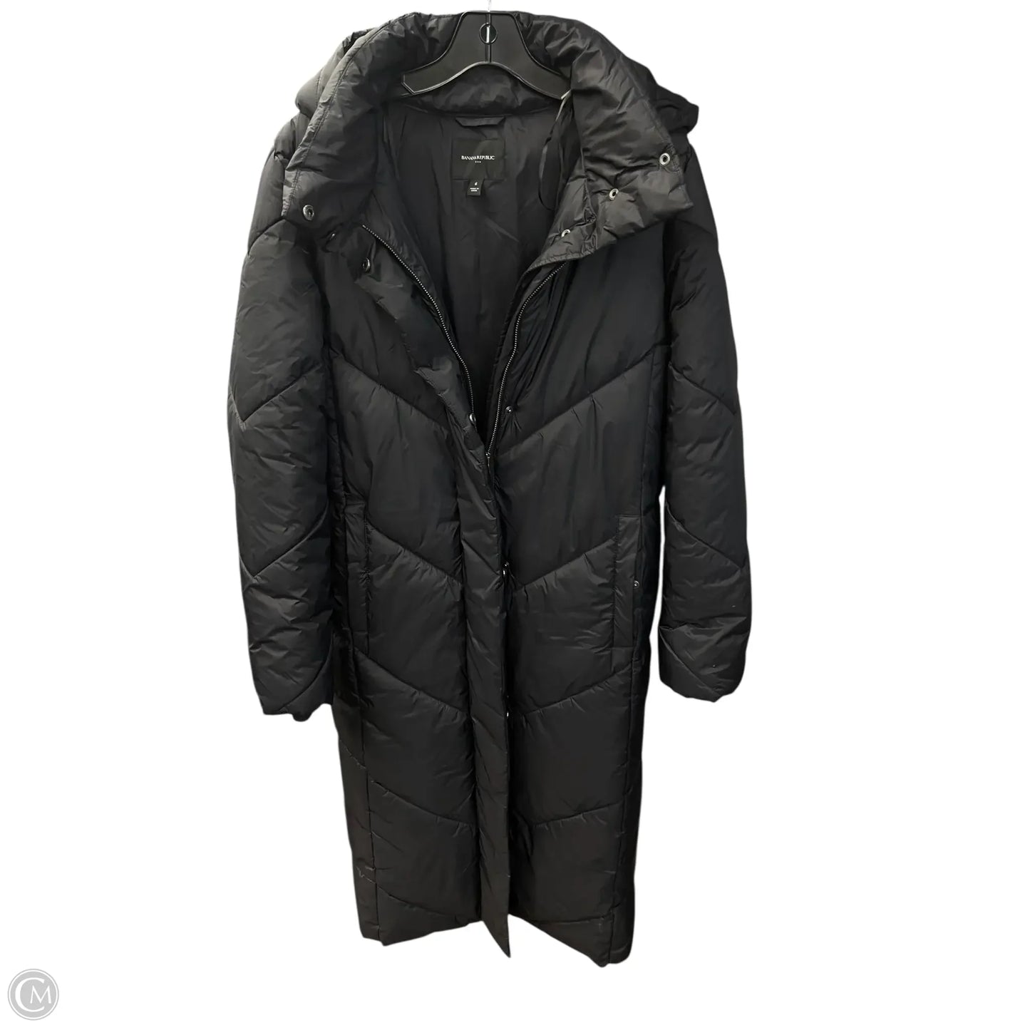 Coat Puffer & Quilted By Banana Republic In Black, Size: S