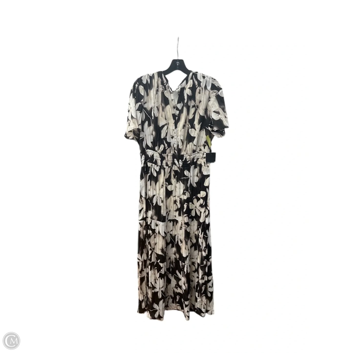 Dress Party Long By Simply Vera In Grey & White, Size: L