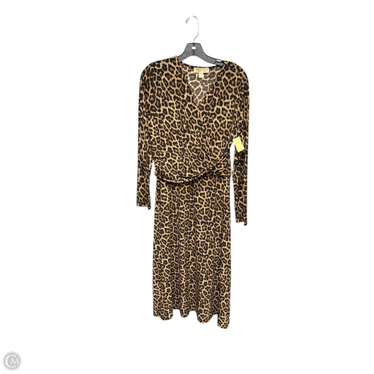 Dress Party Midi By Michael By Michael Kors In Animal Print, Size: L