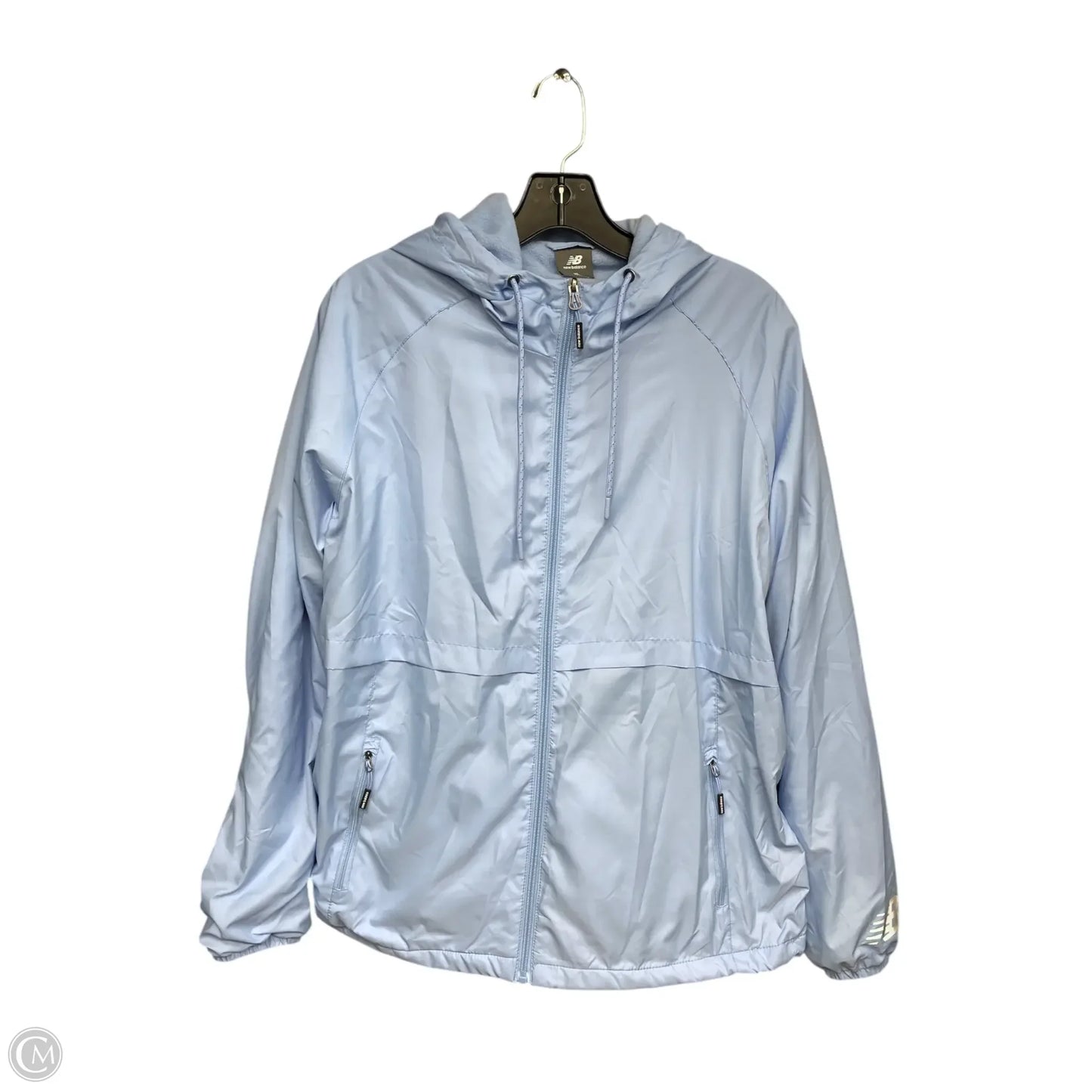 Jacket Windbreaker By New Balance In Blue, Size: Xl