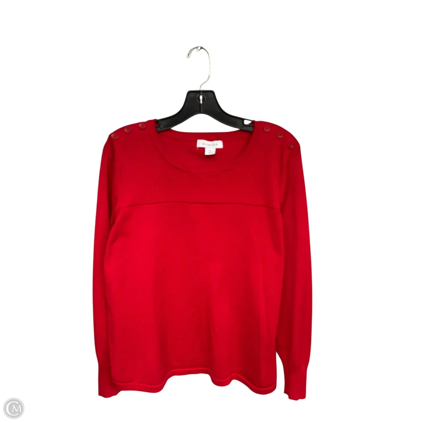 Sweater By Liz Claiborne In Red, Size: Xl