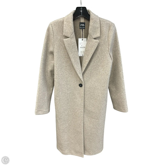 Coat Peacoat By Zara In Tan, Size: S
