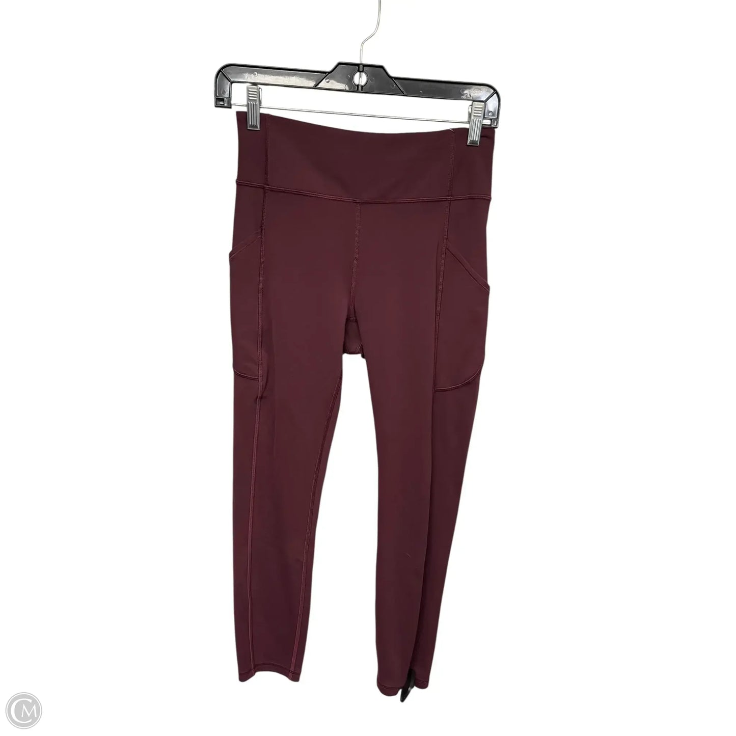 Athletic Leggings By Lululemon In Maroon, Size: 6