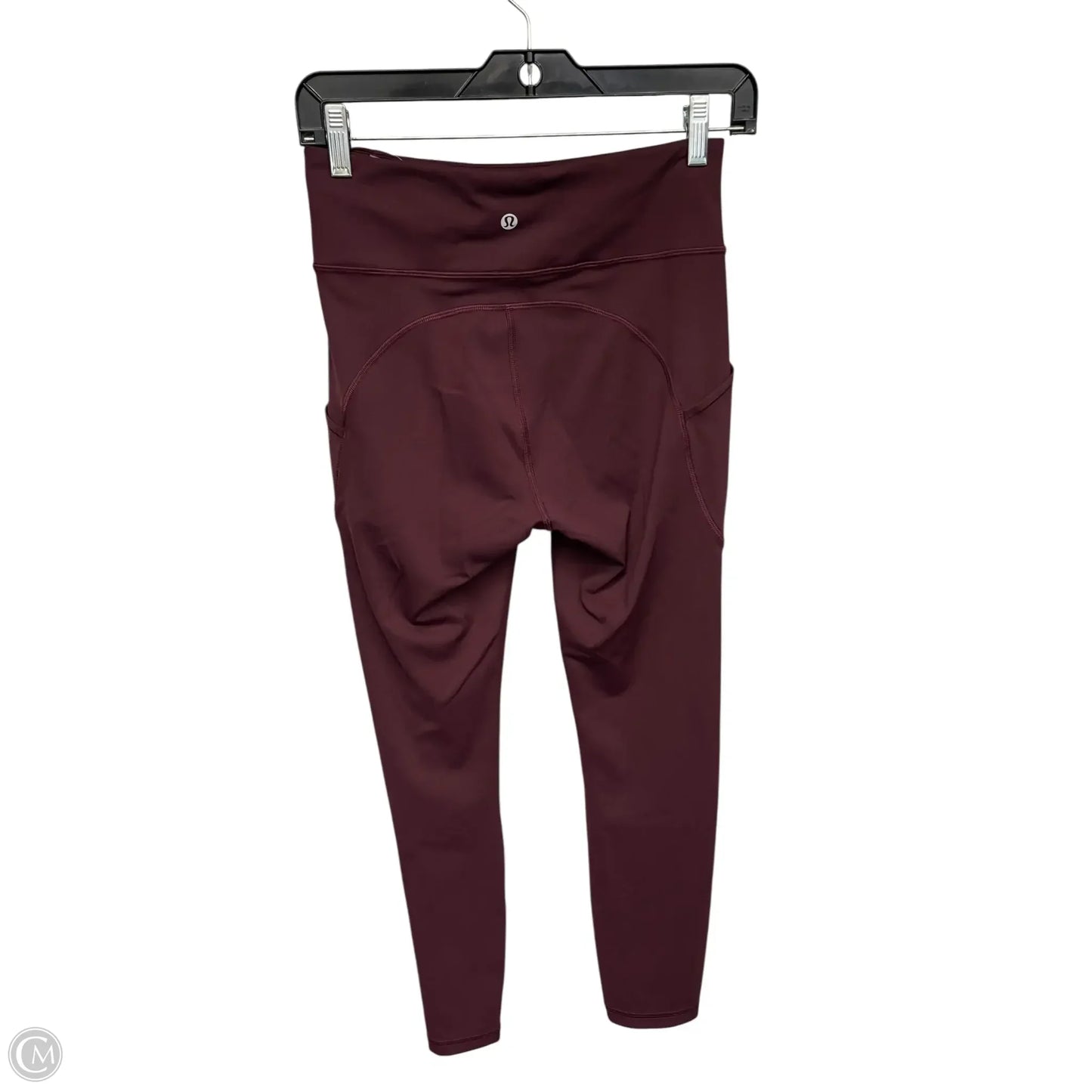 Athletic Leggings By Lululemon In Maroon, Size: 6