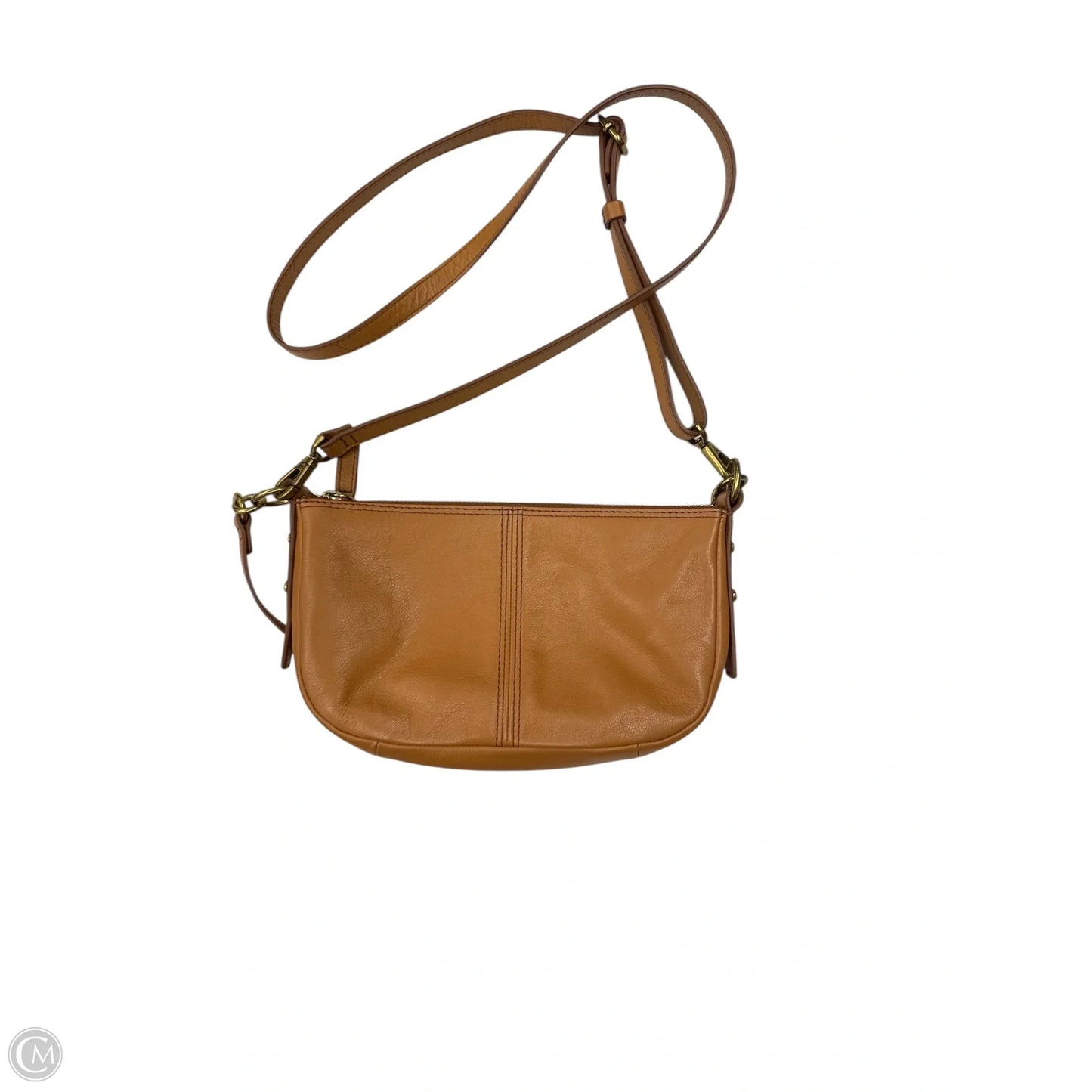 Crossbody Leather By Fossil, Size: Medium