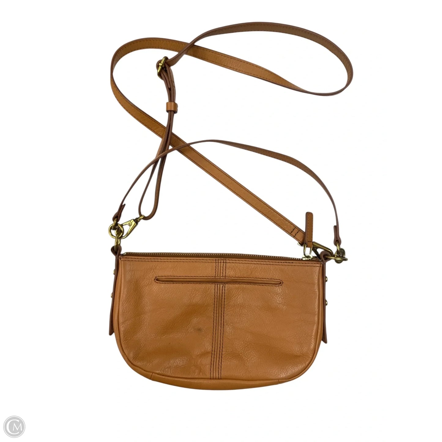 Crossbody Leather By Fossil, Size: Medium