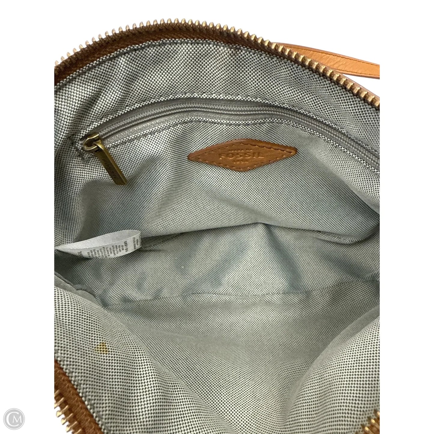Crossbody Leather By Fossil, Size: Medium