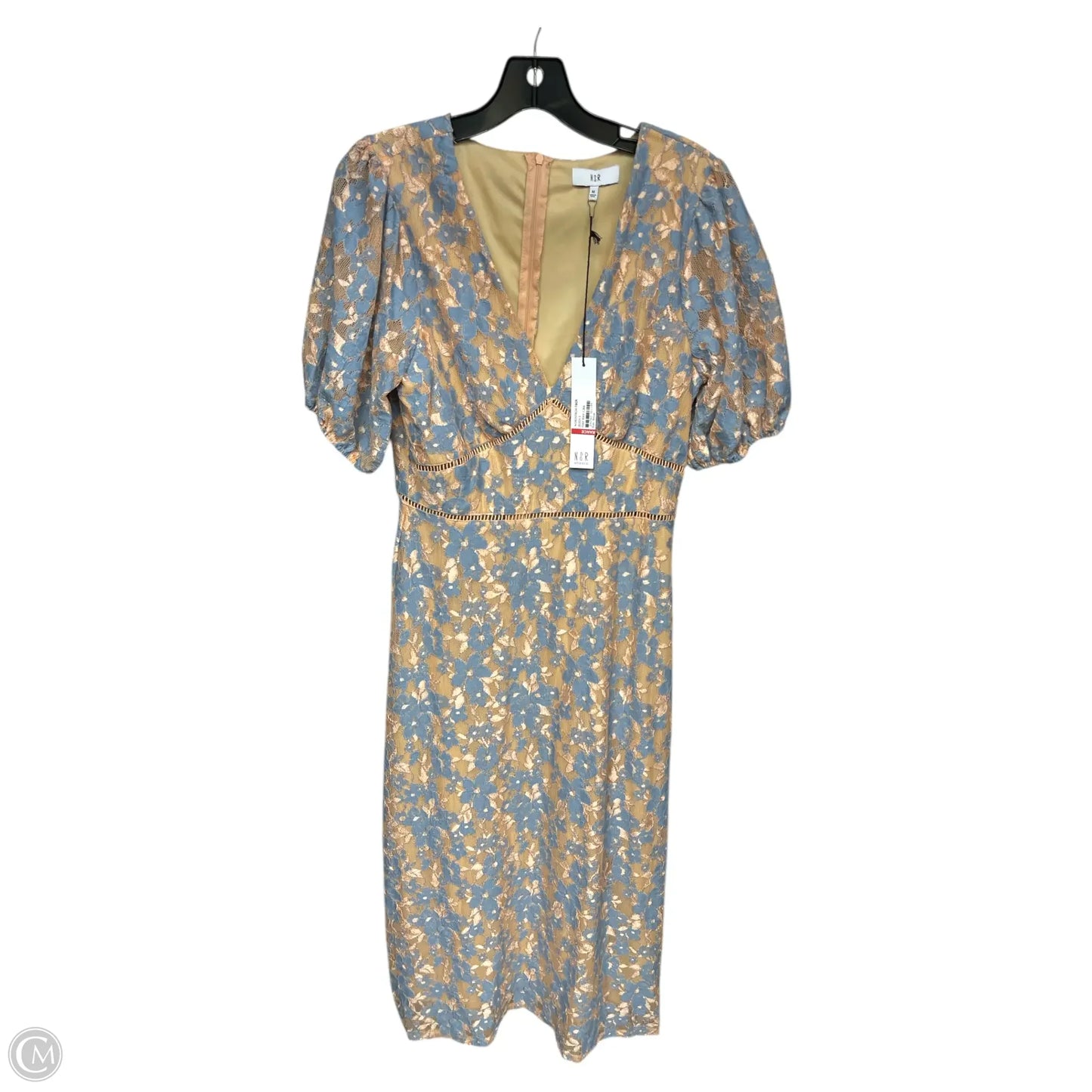 Dress Party Long By NSR In Blue & Orange, Size: M