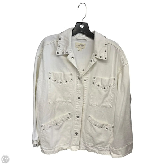 Jacket Denim By Universal Thread In White, Size: S