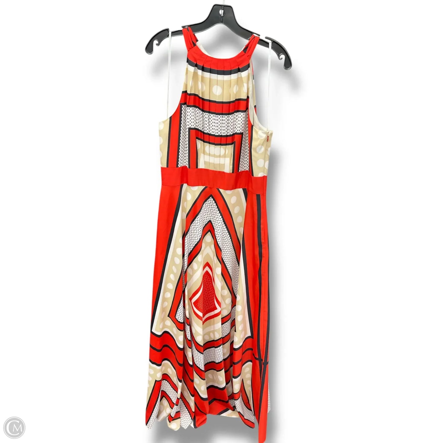 Dress Party Long By Eliza J In Orange & White, Size: 14