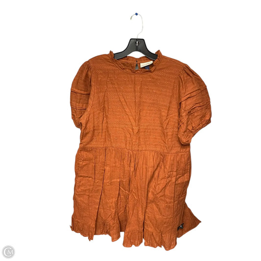 Dress Casual Midi By Universal Thread In Orange, Size: L