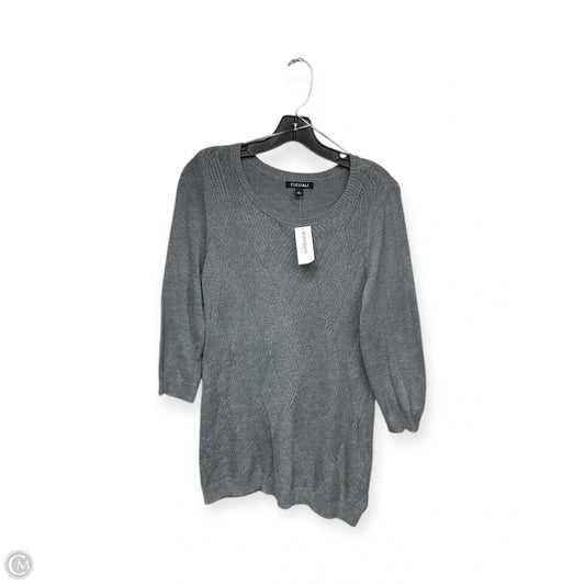 Sweater By Roz And Ali In Grey, Size: L