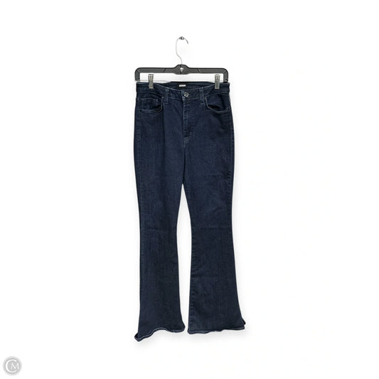 Jeans Flared By Hudson In Blue Denim, Size: 8