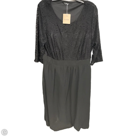 Dress Party Midi By Bloomchic In Black, Size: 2x