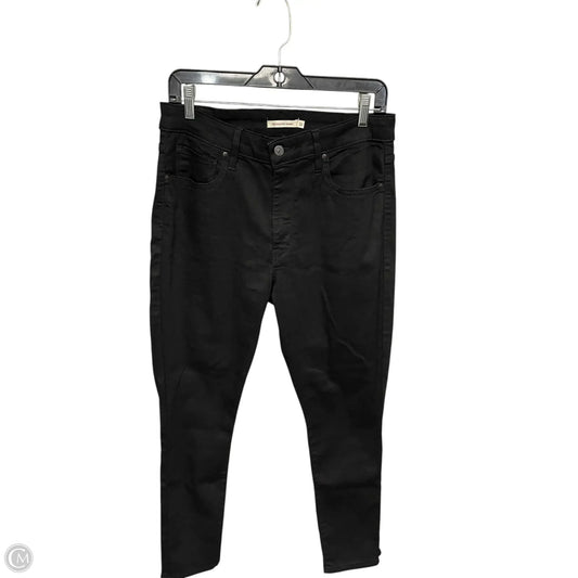 Jeans Skinny By Levis In Black, Size: 14