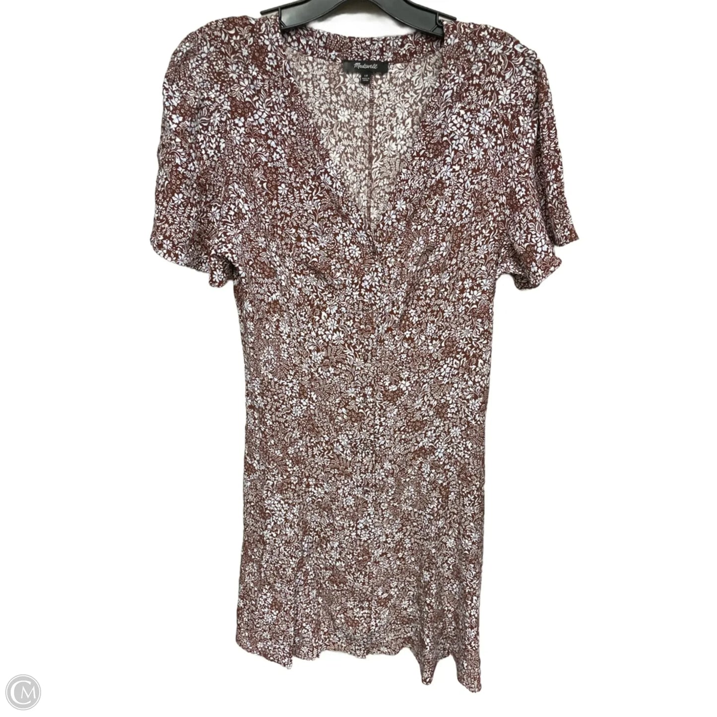 Dress Casual Midi By Madewell In Brown, Size: 10