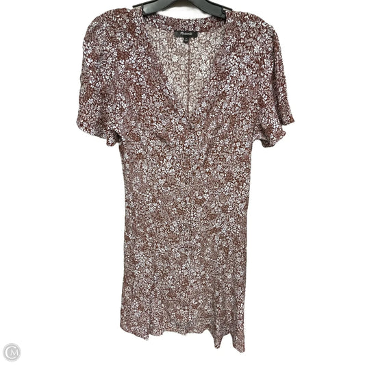 Dress Casual Midi By Madewell In Brown, Size: 10
