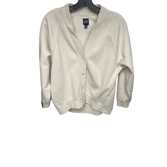 Sweater Cardigan By Gap In Cream, Size: Xs