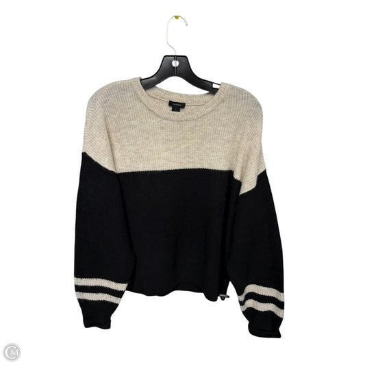 Sweater By Halogen In Black & Tan, Size: L