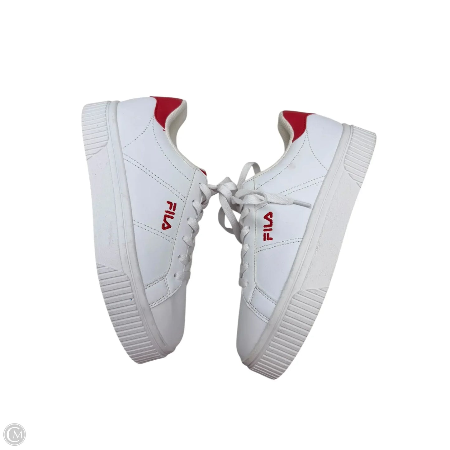 Shoes Sneakers By Fila In Red & White, Size: 7.5